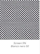 Screen 5% Bianco nero 50