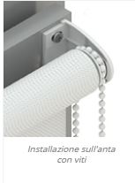 Installazione sull'anta con viti